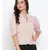 Beige Dobby Women Top