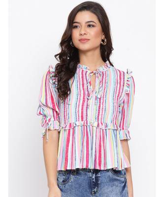 Vibrant Multicoloured Women Top 1