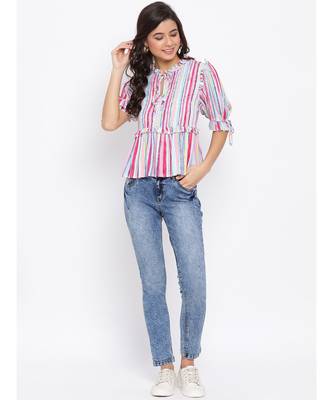 Vibrant Multicoloured Women Top 2