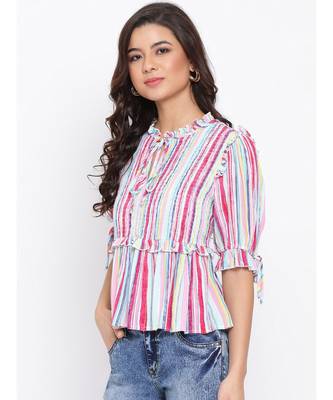 Vibrant Multicoloured Women Top 3