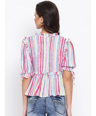 Vibrant Multicoloured Women Top 4