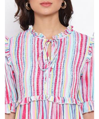 Vibrant Multicoloured Women Top 5