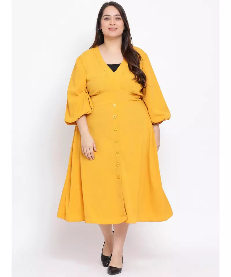 Sunset Pin Maxi Plus Size Women Dress