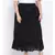 Black Lurex Plus Size Women Skirt