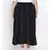 Black Lurex Plus Size Women Skirt
