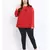 Wine Lace Plus Size Women Top