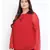 Wine Lace Plus Size Women Top