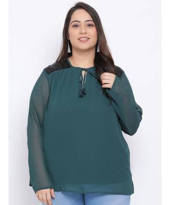 Green Forest Plus Size Women Top 1