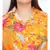 Orange Floral Den Plus Size Women Tunic