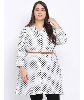 Polka Dot Plus Size Women Tunic 1