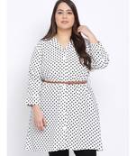 Polka Dot Plus Size Women Tunic