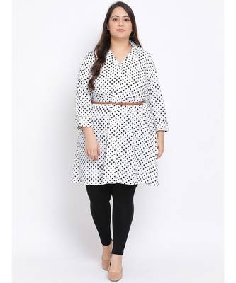Polka Dot Plus Size Women Tunic 2