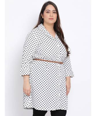 Polka Dot Plus Size Women Tunic 3