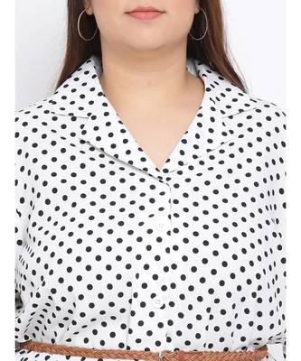 Polka Dot Plus Size Women Tunic 5