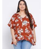 Floral Merry Plus Size Women Tunic