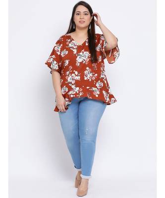 Floral Merry Plus Size Women Tunic 2