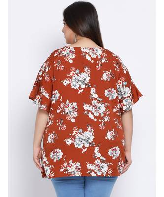 Floral Merry Plus Size Women Tunic 4