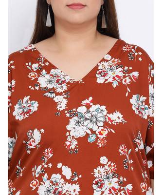 Floral Merry Plus Size Women Tunic 5