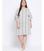 Stripe Melodrama Plus Size Women Dress