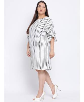 Stripe Melodrama Plus Size Women Dress 2