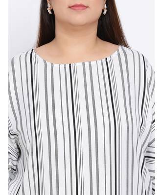 Stripe Melodrama Plus Size Women Dress 5