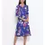 Flowery Diamond Midi Women Dress