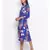 Flowery Diamond Midi Women Dress