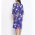 Flowery Diamond Midi Women Dress