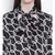 Block Chain Belfort Style Collar Women Tie Top