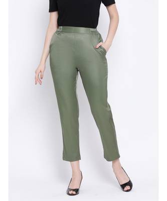 Green Pattern Women Pant 1