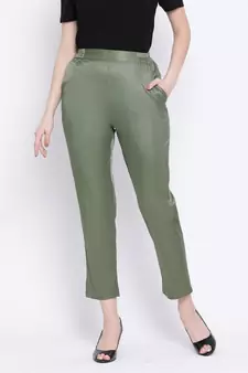 Green Pattern Women Pant