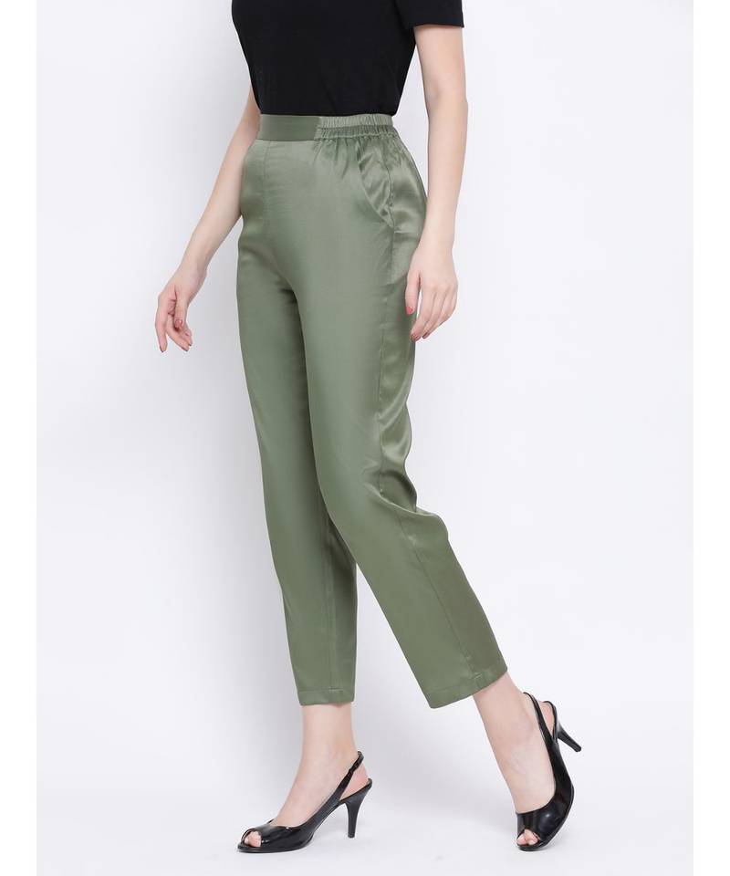 Green Pattern Women Pant