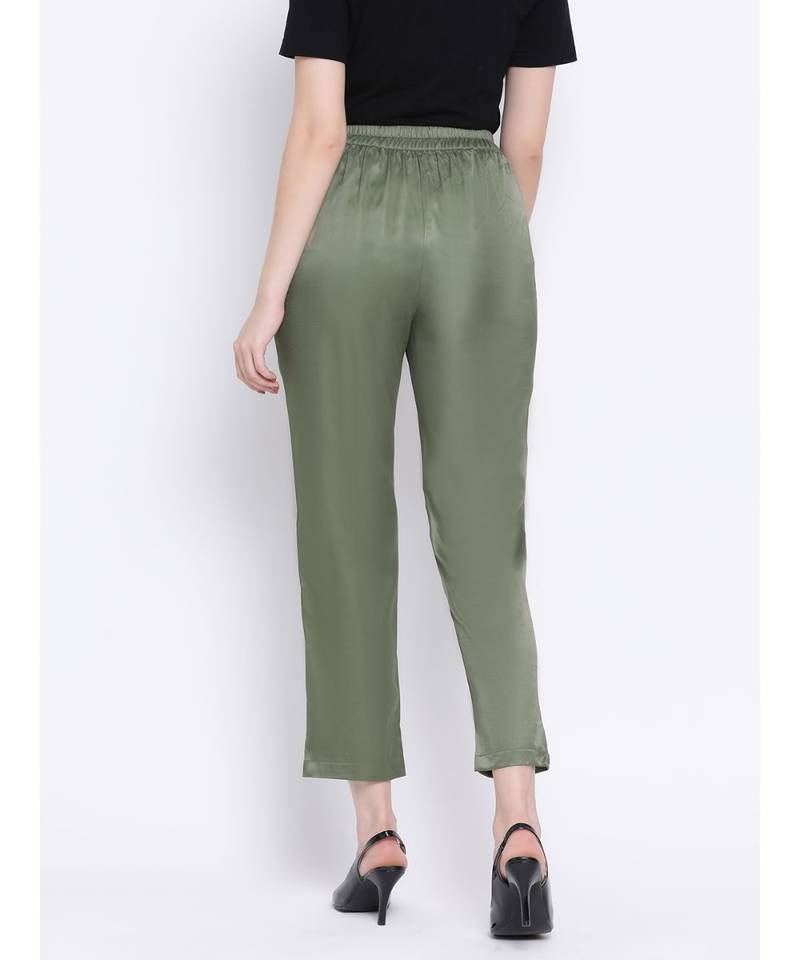 Green Pattern Women Pant