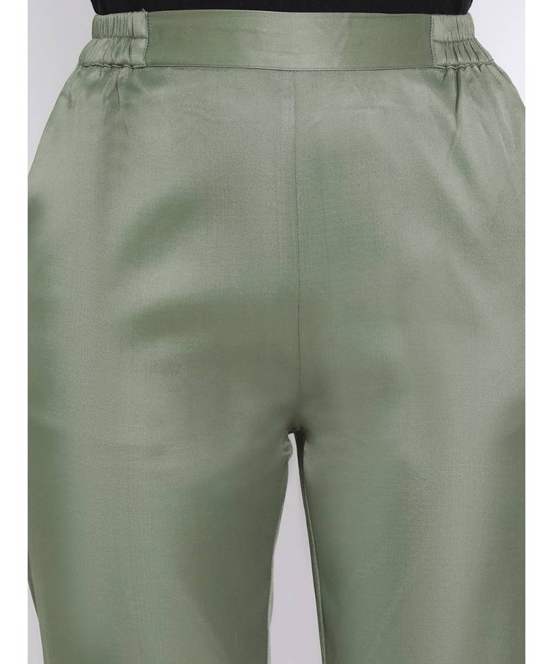 Green Pattern Women Pant