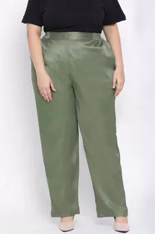Green Nora Plus Size Women Pant