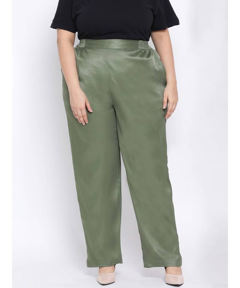 Green Nora Plus Size Women Pant