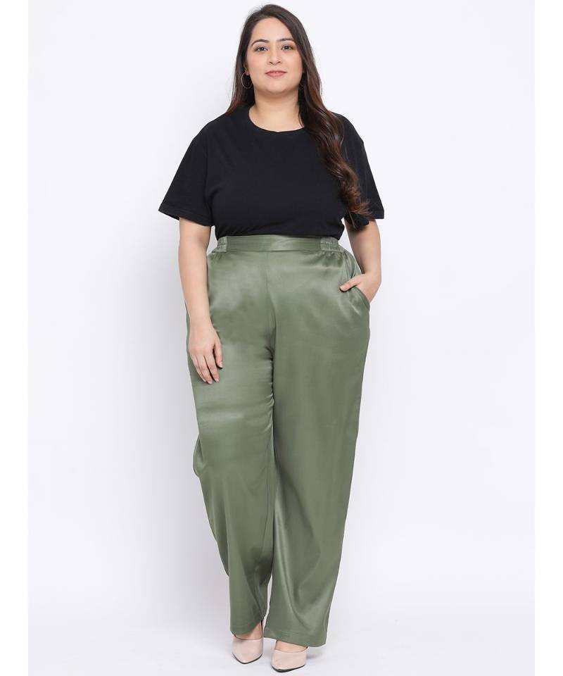 Green Nora Plus Size Women Pant