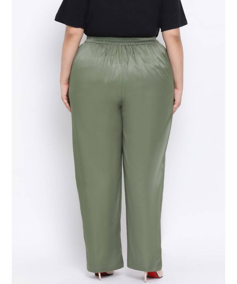 Green Nora Plus Size Women Pant