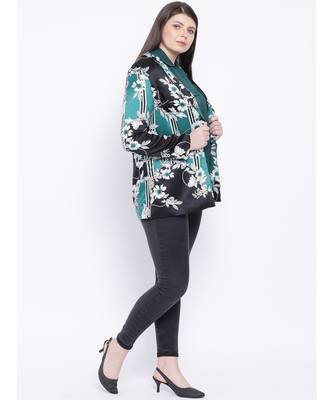 Floral Patrick Women Plus Size Blazer 2