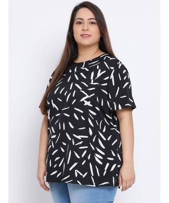 Abstract Tunnel Plus Size Women Top 3