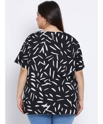 Abstract Tunnel Plus Size Women Top 4