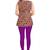 Salwar Studio Women's N.Magenta Cotton Lycra stretchable Ankle Length Leggings