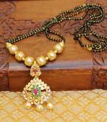 Multicolor agate mangalsutra