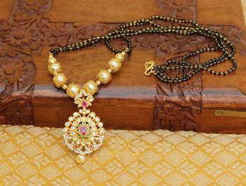 Multicolor agate mangalsutra 1