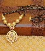 Multicolor agate mangalsutra