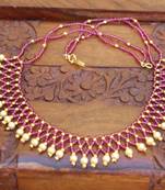 Pink agate necklaces