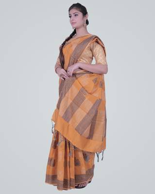 Semi Silk Banarasi Meena Saree 2