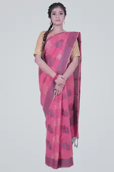Semi Silk Banarasi Meena Saree
