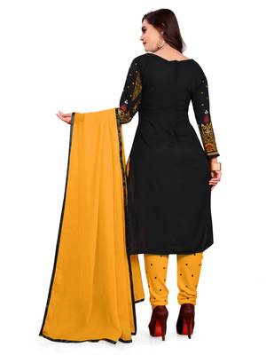 Black floral print crepe salwar 3