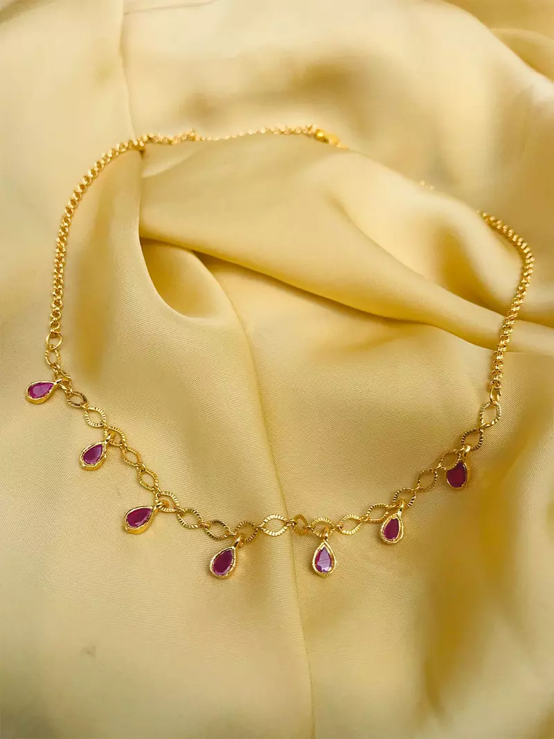 Pink necklaces